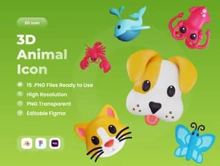 3D免扣素材动物动物