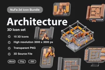 3D免扣素材建筑建筑