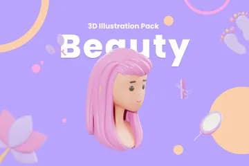 3D免扣素材美容美容水疗中心