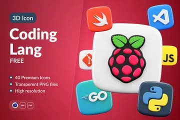 3D免扣素材品牌标志编码语言