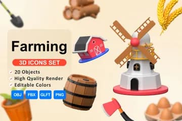 3D免扣素材农业农业
