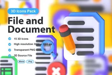 3D免扣素材文件文件夹文件和文档