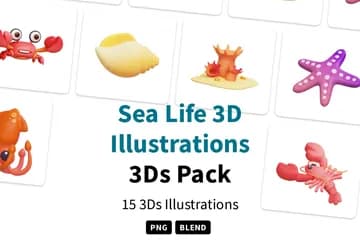 3D免扣素材动物海洋生物