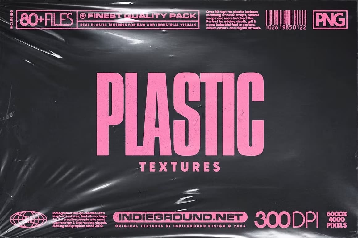 84款高清塑料包装纹理套装 Plastic Textures